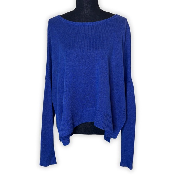 Eileen Fisher Sweaters - Eileen Fisher Oversized Cobalt Blue Knit‎ Sweater Size Medium